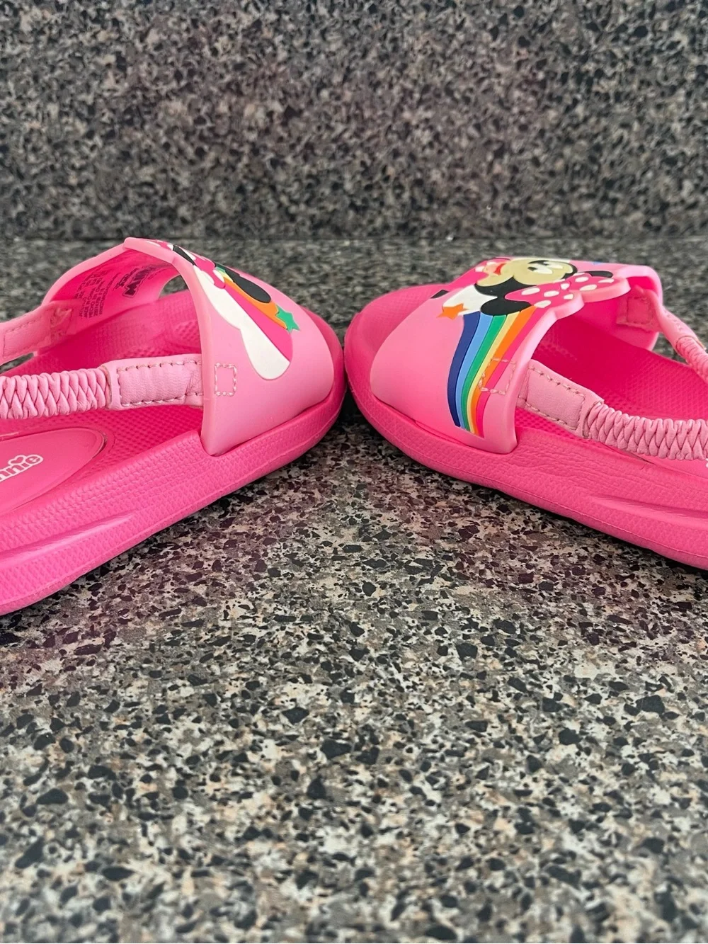 Minnie Mouse Pink Kids Slide Sandals size 5/6